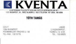 Kventa-névjegy