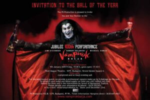 THE DANCE OF THE VAMPIRES 100 th INVITATION