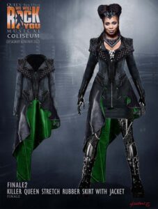 BE KILLER QUEEN No1 FINALE STRETCH SKIRT WITH JACKET AND CROWN No1